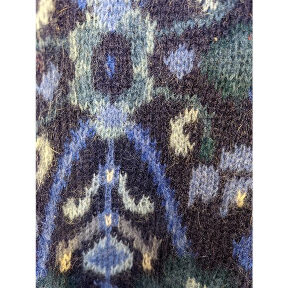 Vintage Susan Bristol Mohair Blend Cardigan Sweater Coat Lined Blue Size Large - Picture 9 of 10